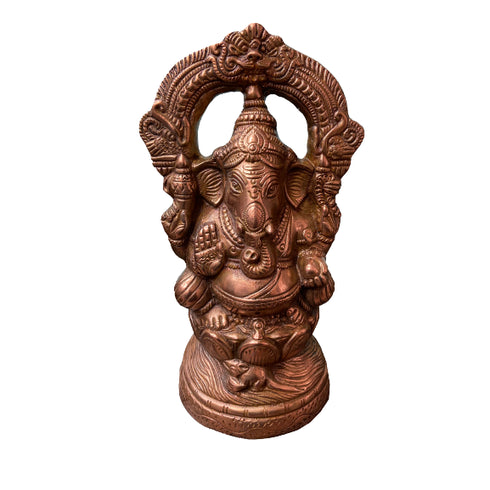 Bronze Idol Lord Ganapathi with Arch